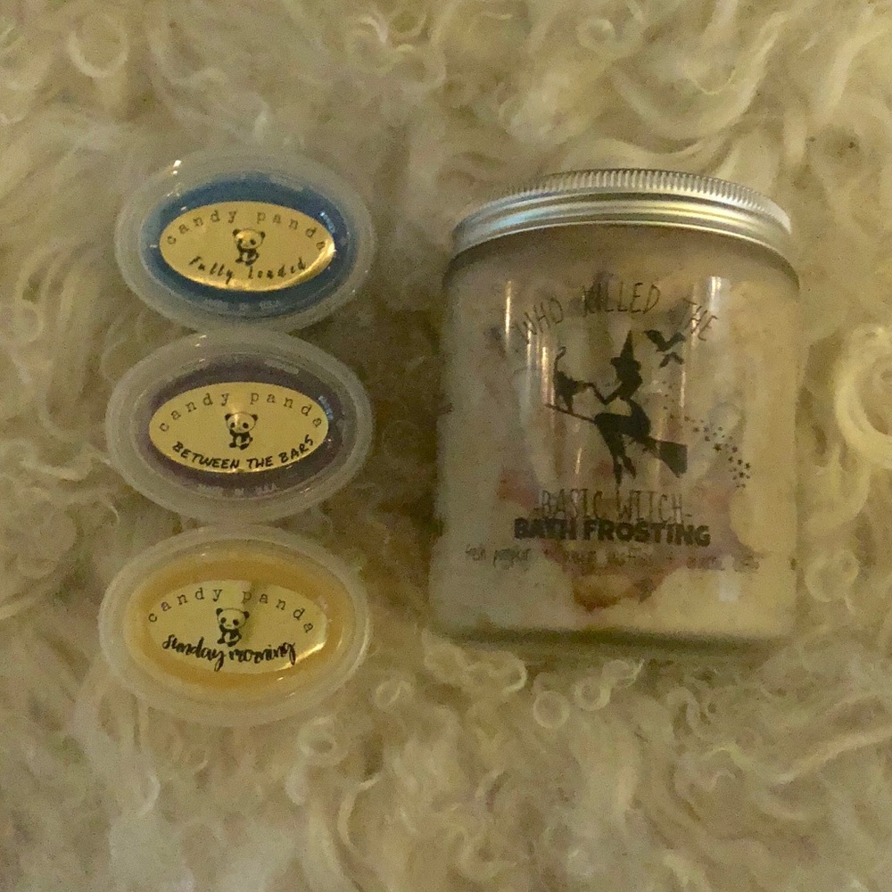 Ausugarsugar Candy Panda Wax bundle bath frosting